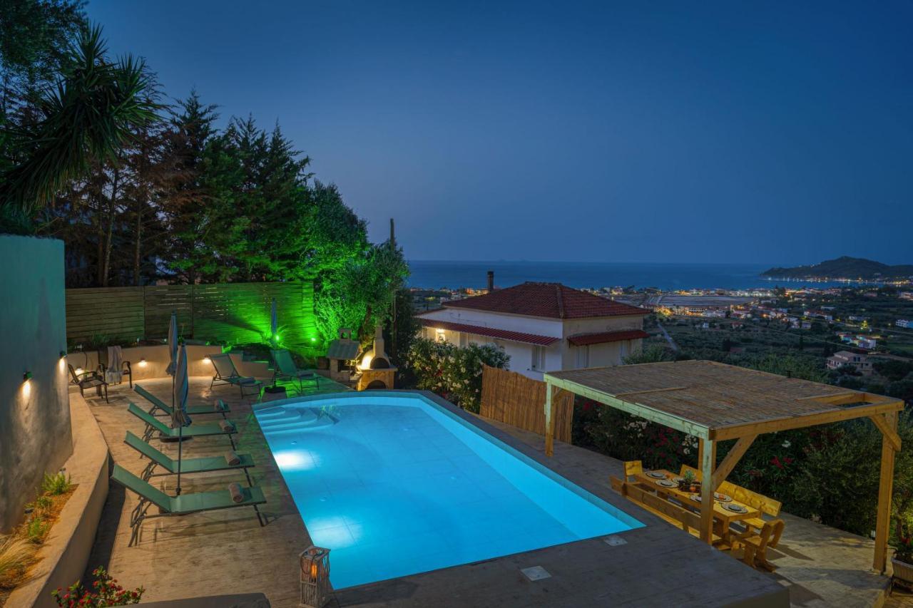 Zante Luxury Seaview Villa With Private Pool Katastárion Eksteriør bilde