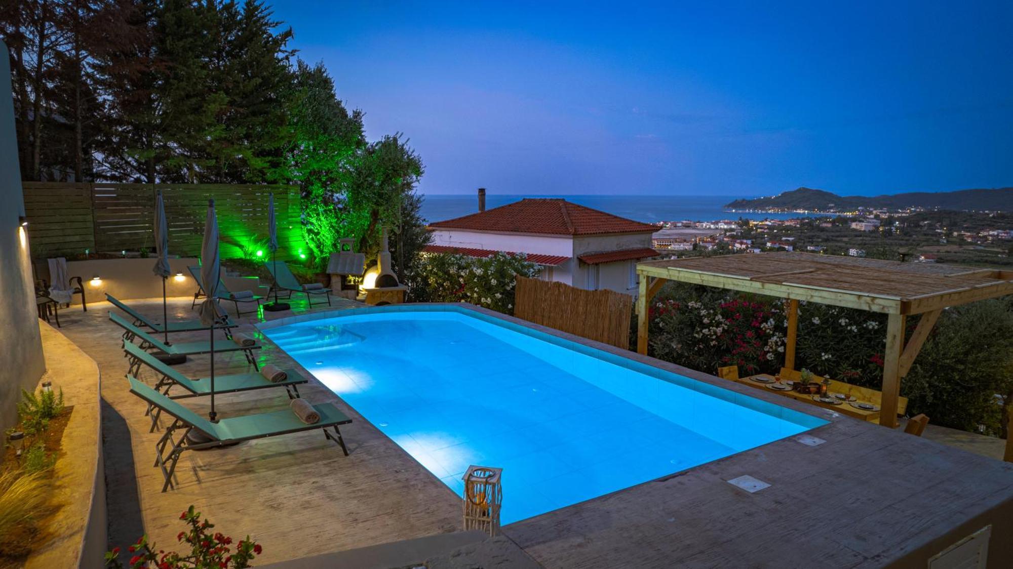 Zante Luxury Seaview Villa With Private Pool Katastárion Eksteriør bilde